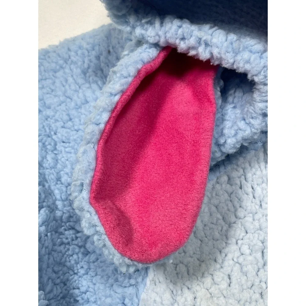 Disney Winnie The Pooh Eeyore Sherpa Cosplay Union Blue Suit Pajama Women's XL - Picture 5 of 13